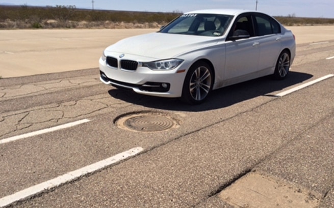 BMW on a Road BMW on a Road Image